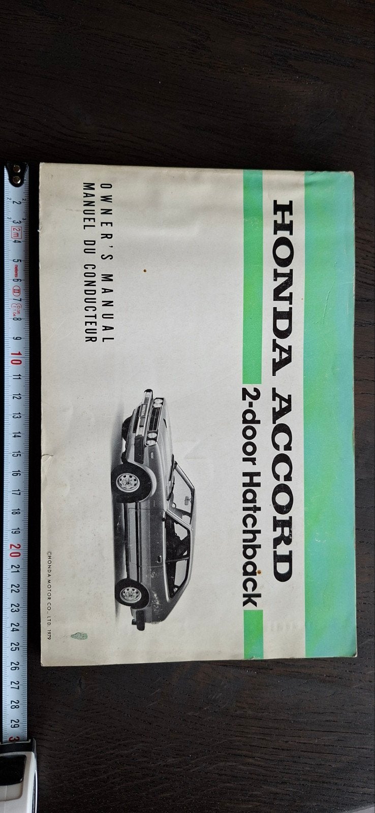 Honda Accord 2-deurs Hatchback Gebruikershandleiding 1979, Ophalen of Verzenden