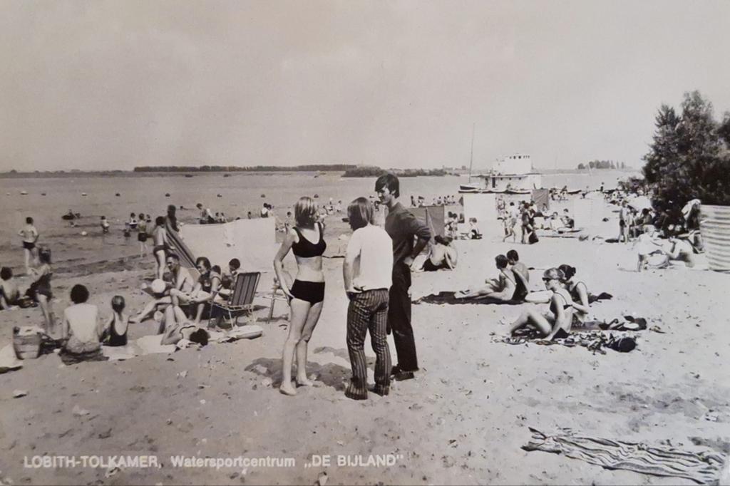 Fotokaart Lobith Tolkamer - Watersportcentrum "De Bijland", Ophalen of Verzenden, 1960 tot 1980, Ongelopen, Gelderland