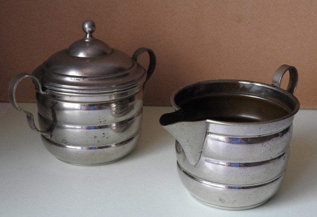 Melkkannetje en Suikerpotje vintage ., Verzenden, Overige typen