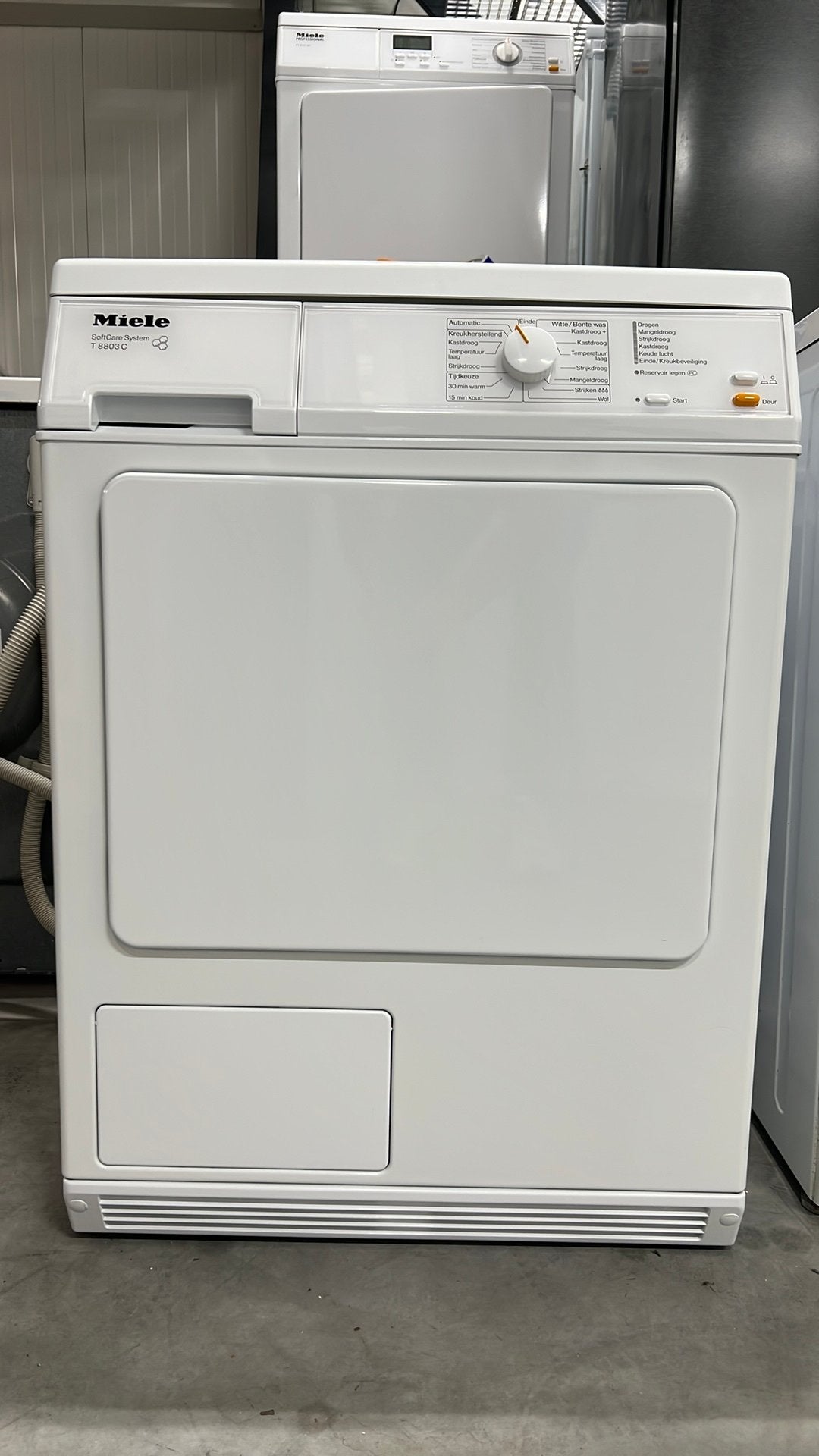 Miele Condensdroger in nieuwstaat, Witgoed en Apparatuur, Ophalen, 6 tot 8 kg, Zo goed als nieuw, Voorlader