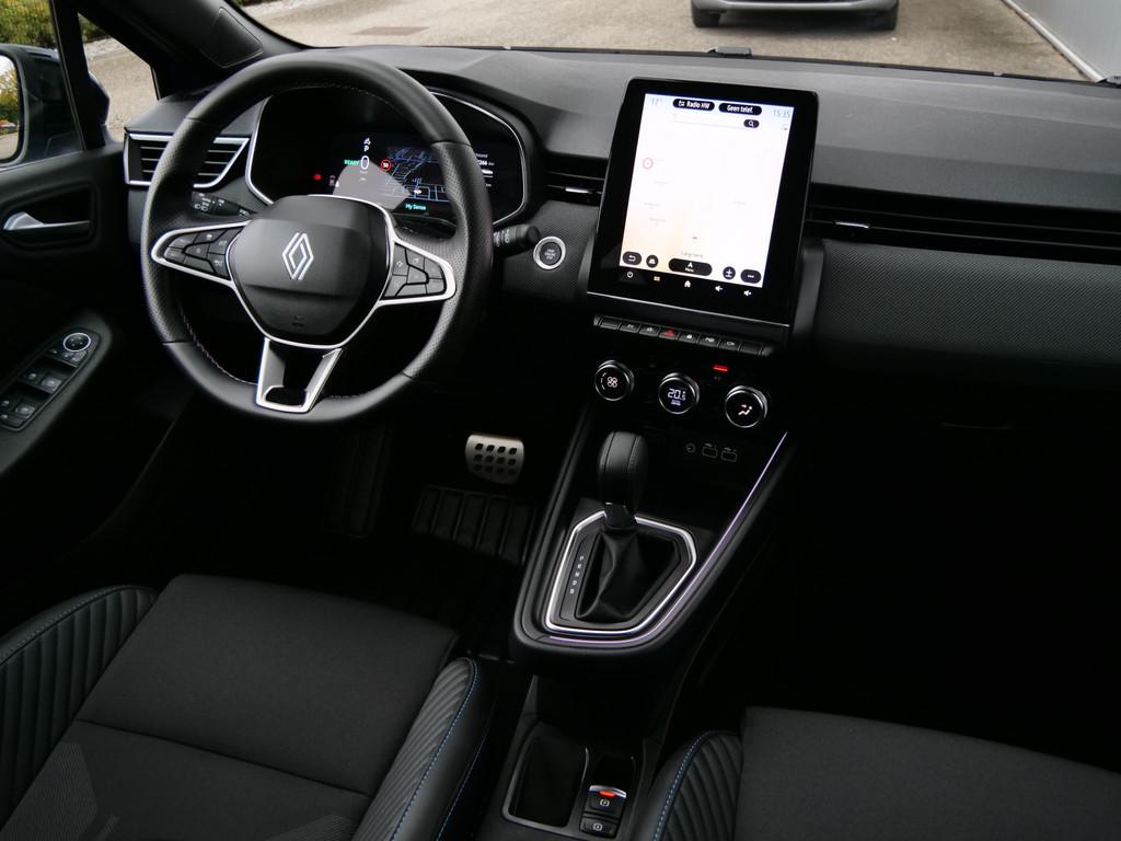 Renault Clio 1.6 E-Tech Full Hybrid 145 Pk esprit Alpine Aut, Blauw, Leder en Stof, 1248 kg, Hybride Elektrisch/Benzine