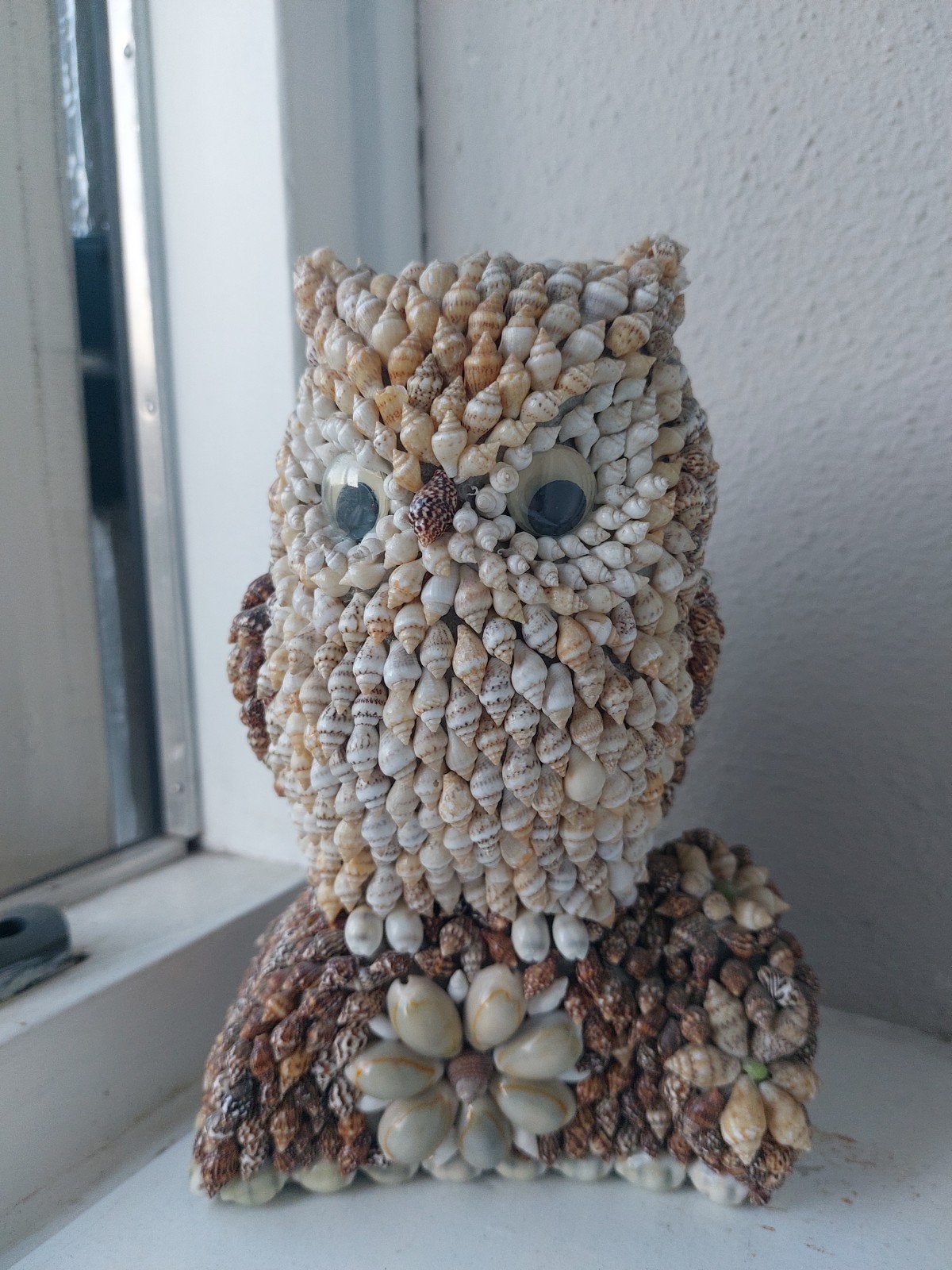 Uiltje van schelpjes - 19 cm hoog, Huis en Inrichting, Ophalen of Verzenden, Gebruikt