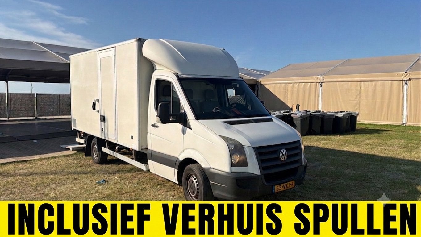 Te HUUR bus Zeer RUIME verhuisbus laadklep + VERHUISSPULLEN, Verhuiswagen of Bestelauto