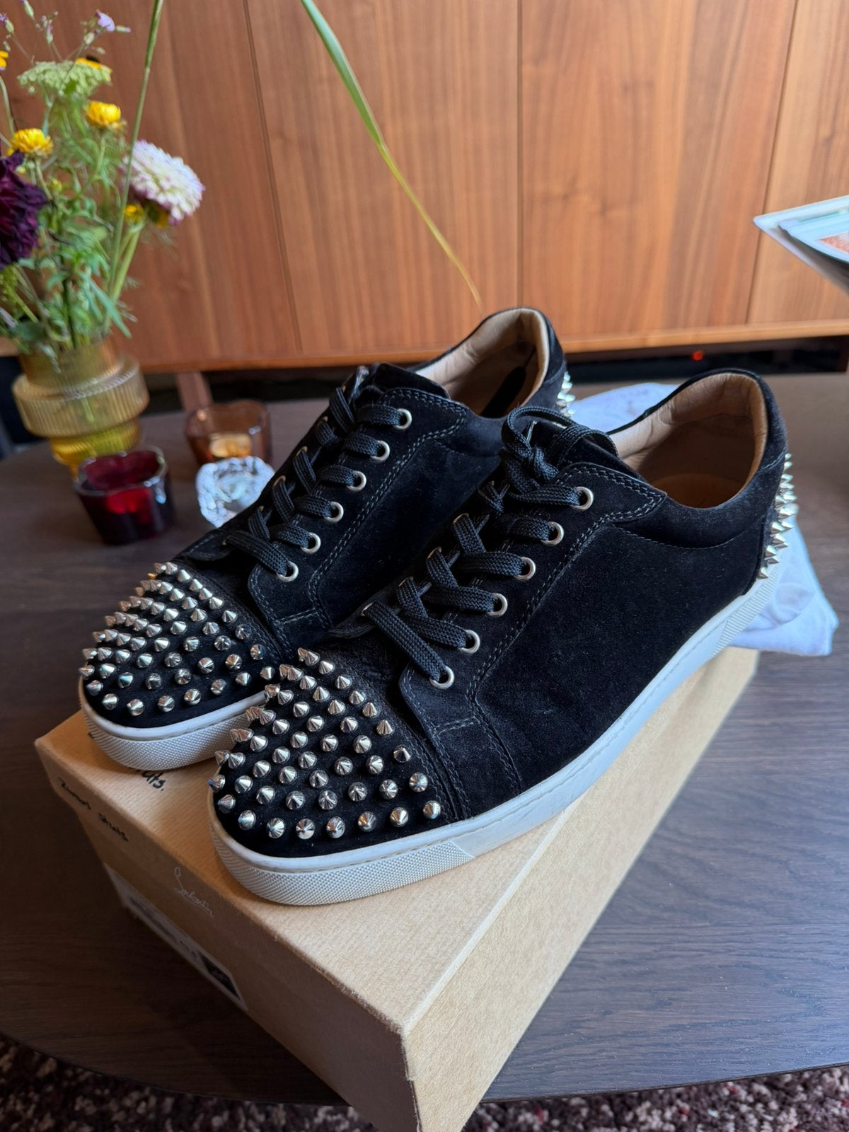 Christian Louboutin Seaveste 2, Zwart, Ophalen of Verzenden, Sneakers of Gympen, Zo goed als nieuw