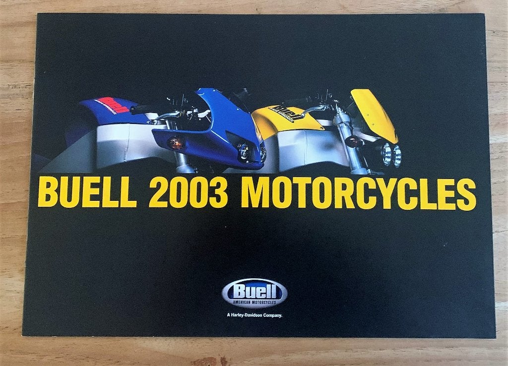 2003 Folder BUELL programm Brochure XB9S XB9R Firebolt, Motoren, Verzenden, Harley-Davidson of Buell