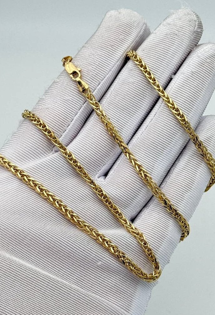 Prachtig 14 karaat gouden vossenstaart ketting 60 cm, Nieuw, Ophalen of Verzenden, Nvt, Nvt