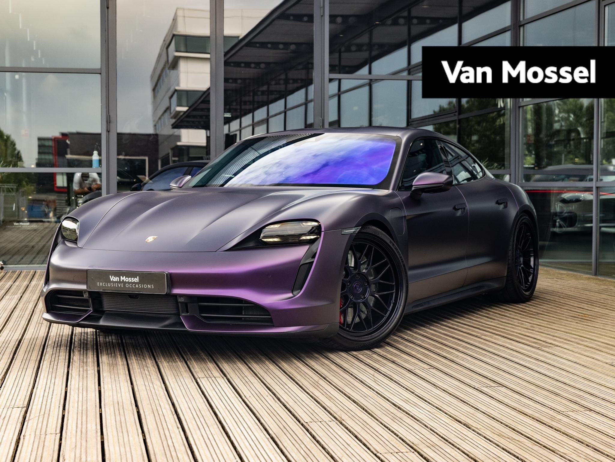 Porsche Taycan Turbo 93 kWh, Auto's, Porsche, 12 maanden, 93 kWh, Vierwielaandrijving, Blauw