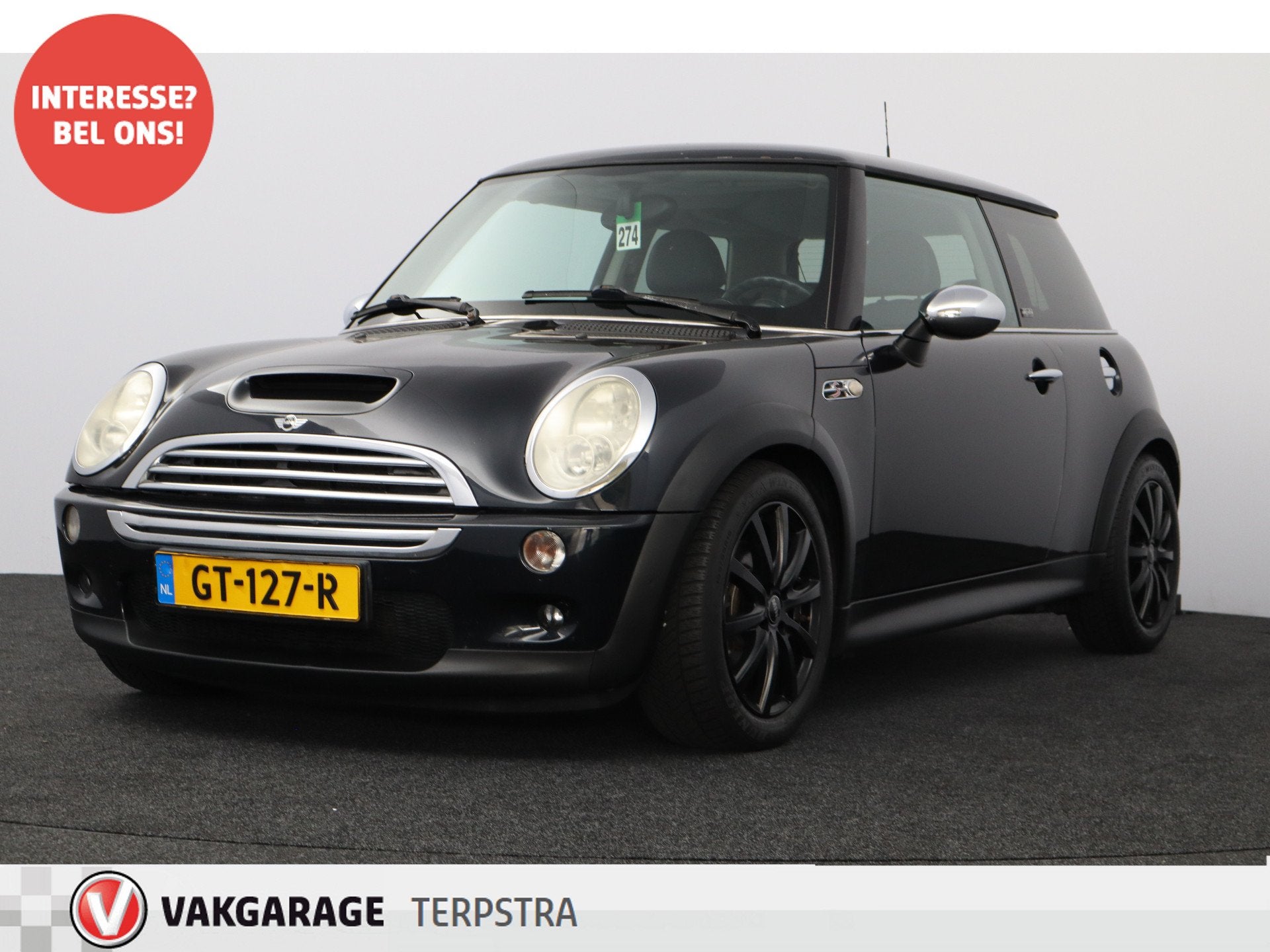 MINI Cooper S 1.6 Parklane/ 170pk!/ Clima/ Cruise/ Harman-Ka, Auto's, Mini, Voorwielaandrijving, Zwart, 4 cilinders, 4 stoelen