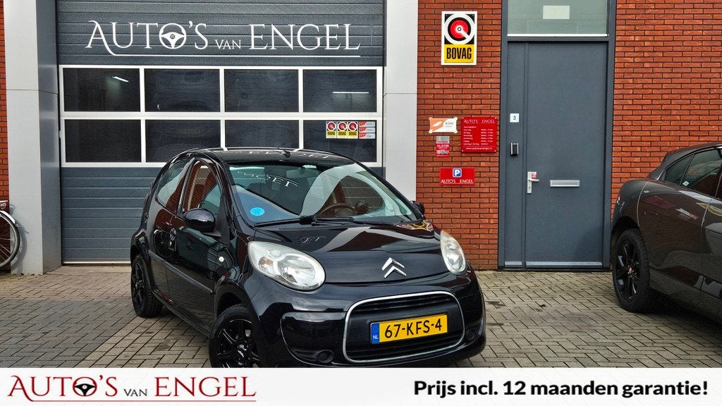 Citroen C1 1.0-12V Ambiance Airco/Garantie, Auto's, Citroën, 12 maanden, Gebruikt, Zwart, 4 stoelen