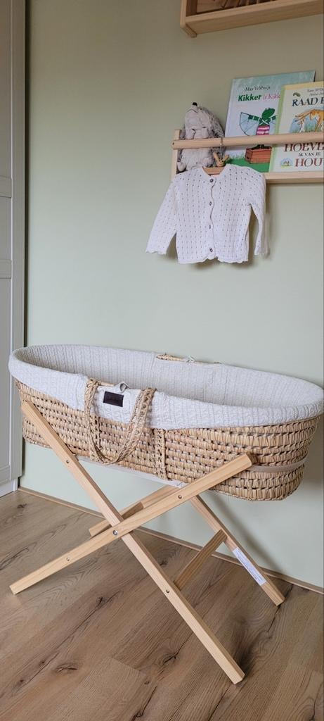 Mozesmand Little Green Sheep compleet, Ophalen, Zo goed als nieuw, Wieg