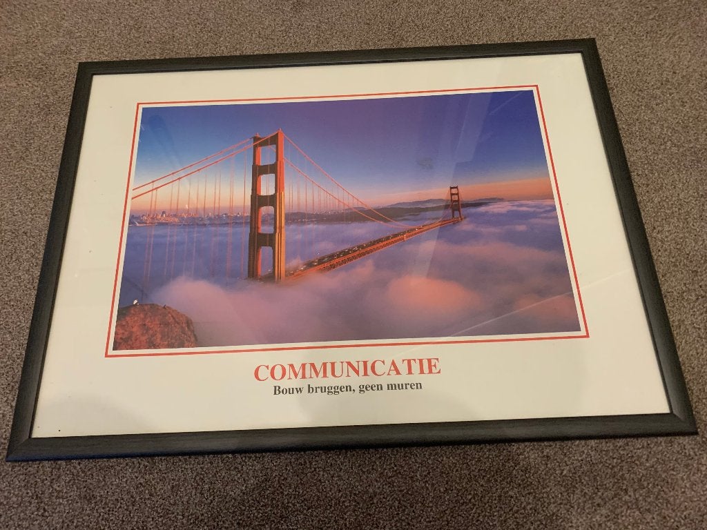 Grote aluminium en houten fotolijsten in diverse formaten, Ophalen, Metaal, Met ophangkoord, Zo goed als nieuw