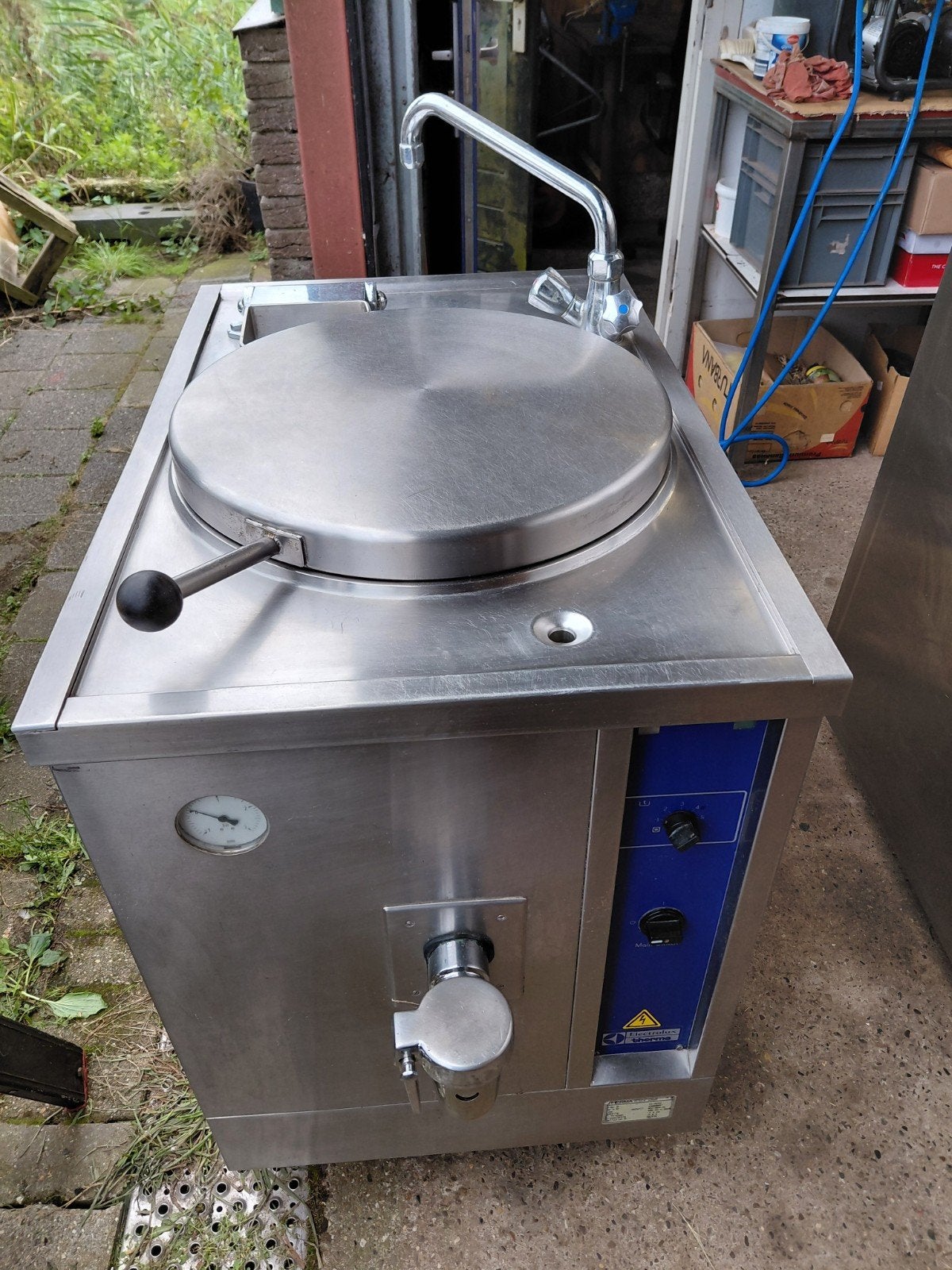 Electrolux RVS Verrijdbare Elektrische Kookketel 60L, Ophalen of Verzenden, Gebruikt, Bakkerij en Slagerij