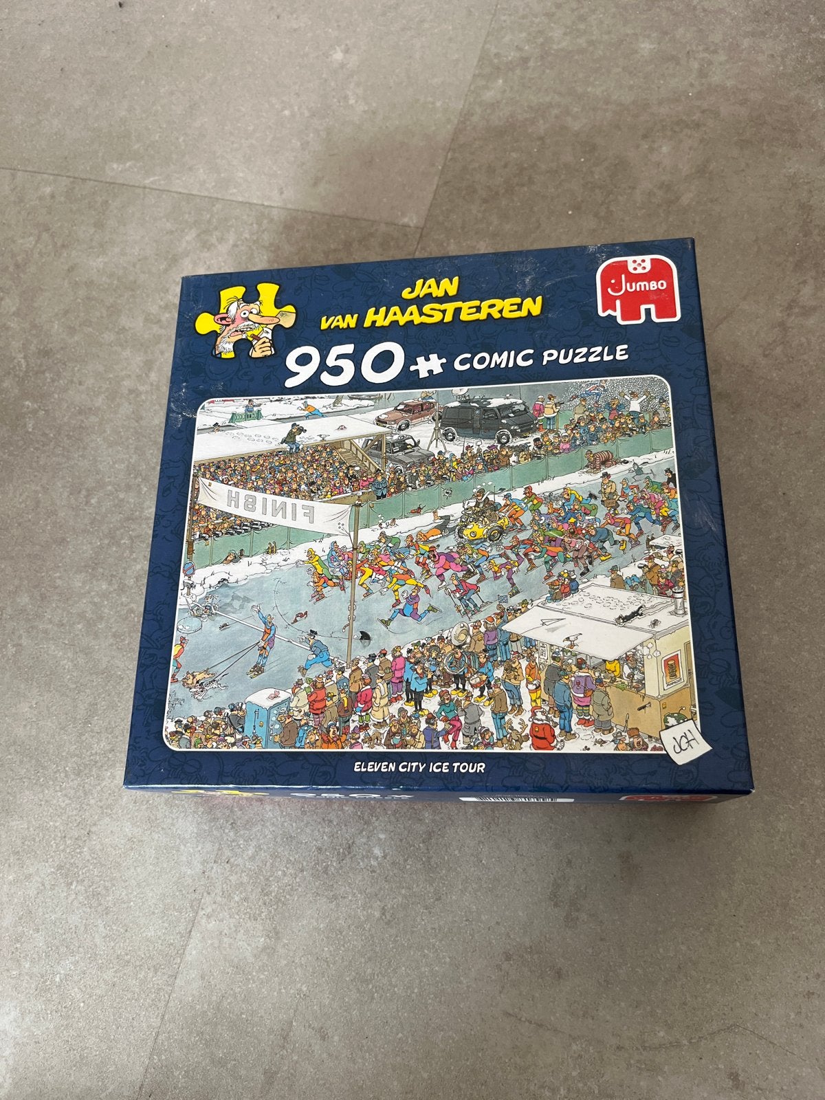 Jan van Haasteren puzzel - Elfstedentocht 950 stukjes, Ophalen of Verzenden, 500 t/m 1500 stukjes, Zo goed als nieuw, Legpuzzel