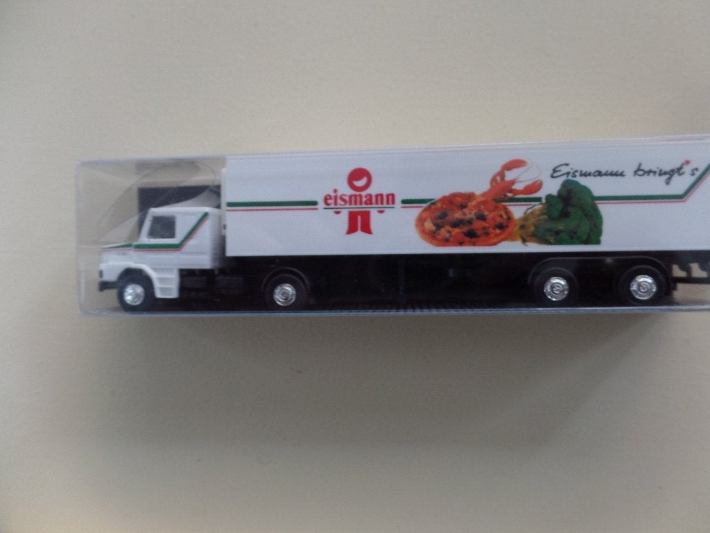 Scania trekker / oplegger Eismann Herpa, Verzenden, Nieuw, Bus of Vrachtwagen, Herpa