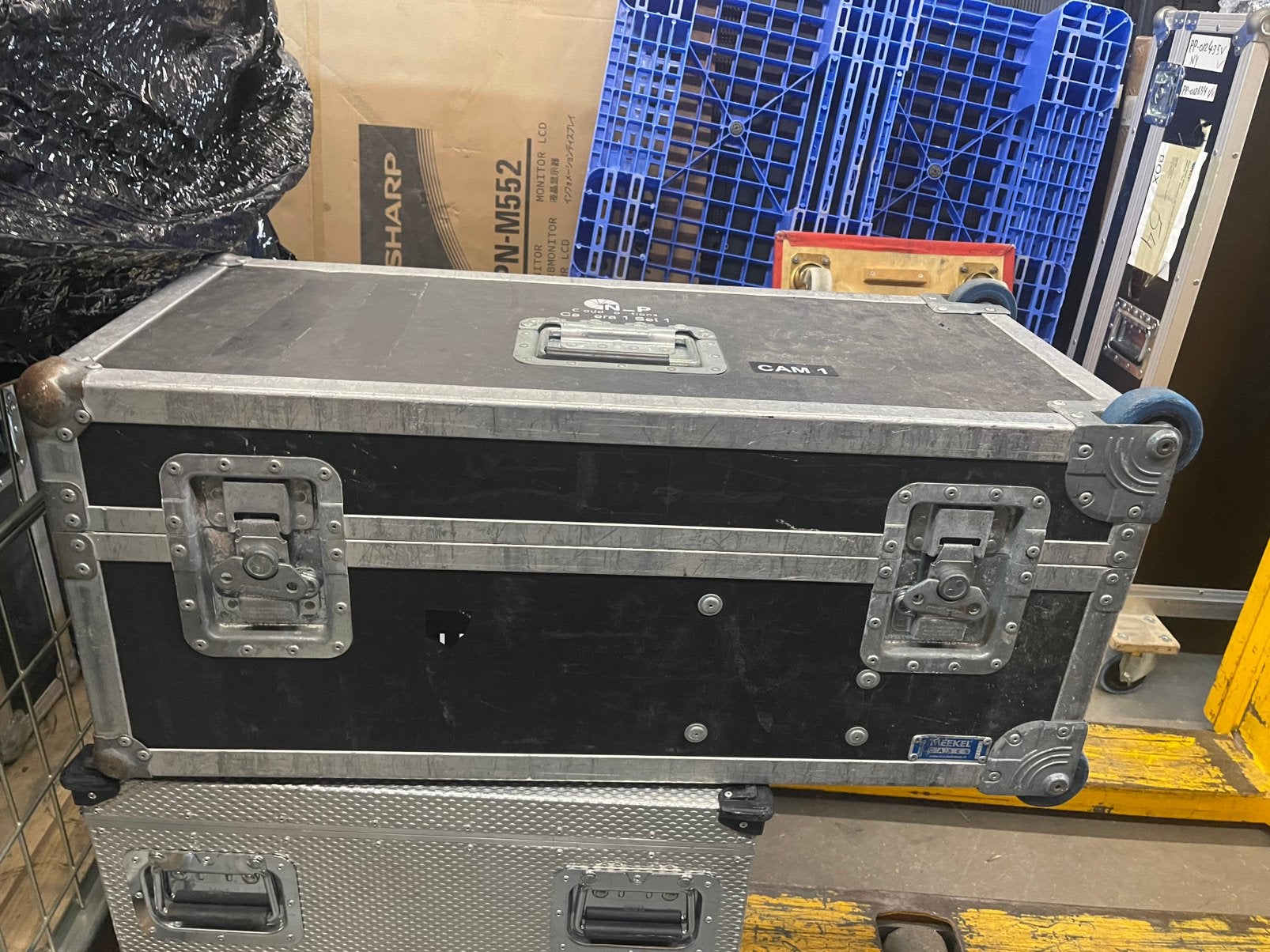 MEEKEL Flightcases 5 Stuks 80x35cm 22+11cm hoog Trolley nr.4, Ophalen, Gebruikt, Overige instrumenten, Flightcase