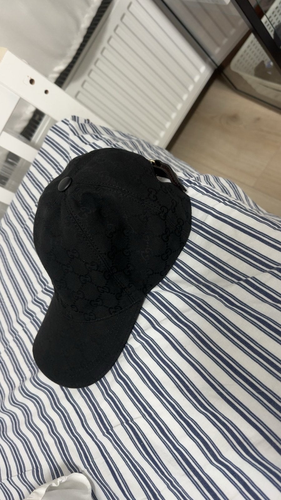 Gucci GG Canvas Baseballpet Zwart - Maat M (58cm), Ophalen of Verzenden, Gedragen, Pet