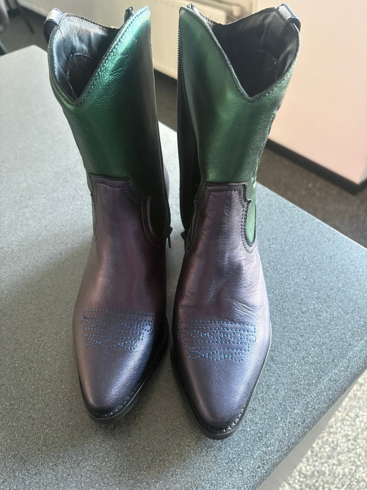 PX Shoes Cowboylaarzen - Groen/Paars, Kleding | Dames, Schoenen, Ophalen of Verzenden, Nieuw, Groen, Lage of Enkellaarzen