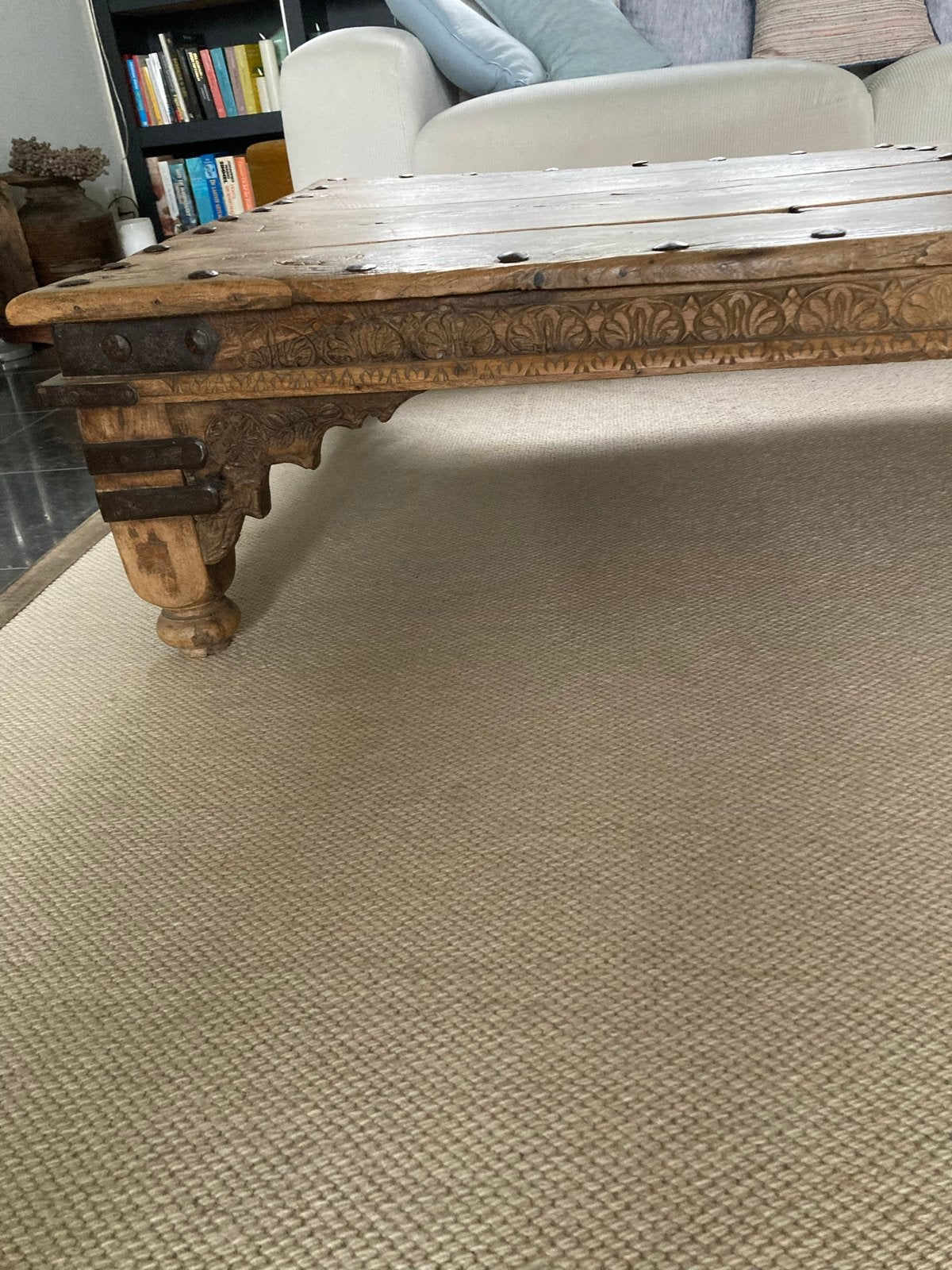 Oud Indiaas Daybed/Salontafel - Zeer Decoratief, Ophalen