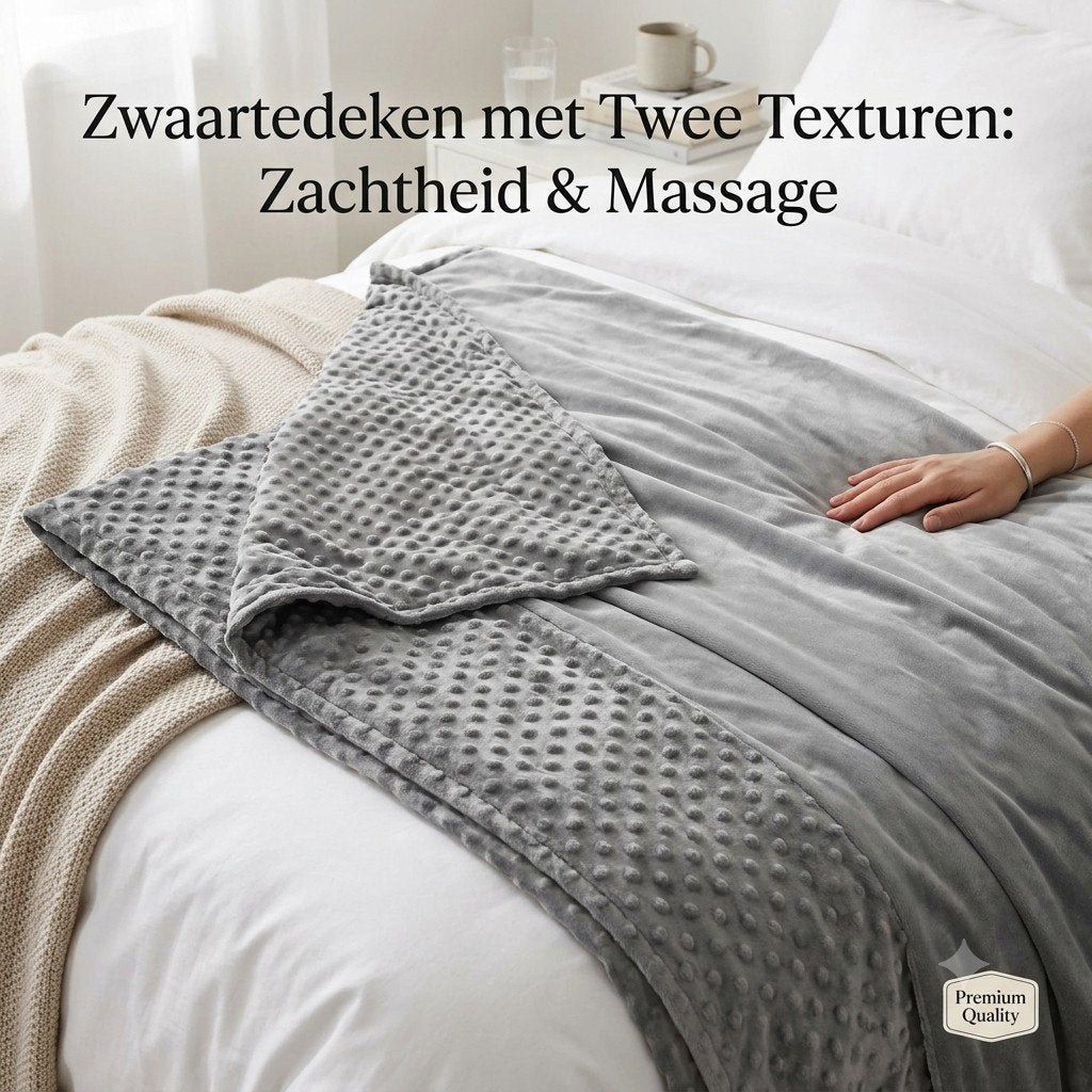 Verzwaringsdeken / zwaartedeken met hoes - Grijs 1persoons, Eenpersoons, Nieuw, Ophalen of Verzenden, Deken of Dekbed