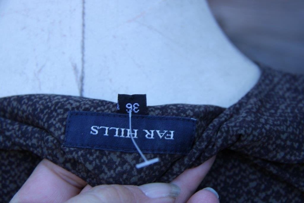 Jurk bruin/ kaki Far Hills ( Purdey) mt 36 travel Vaste prij, Kleding | Dames, Bruin, Ophalen of Verzenden, Zo goed als nieuw