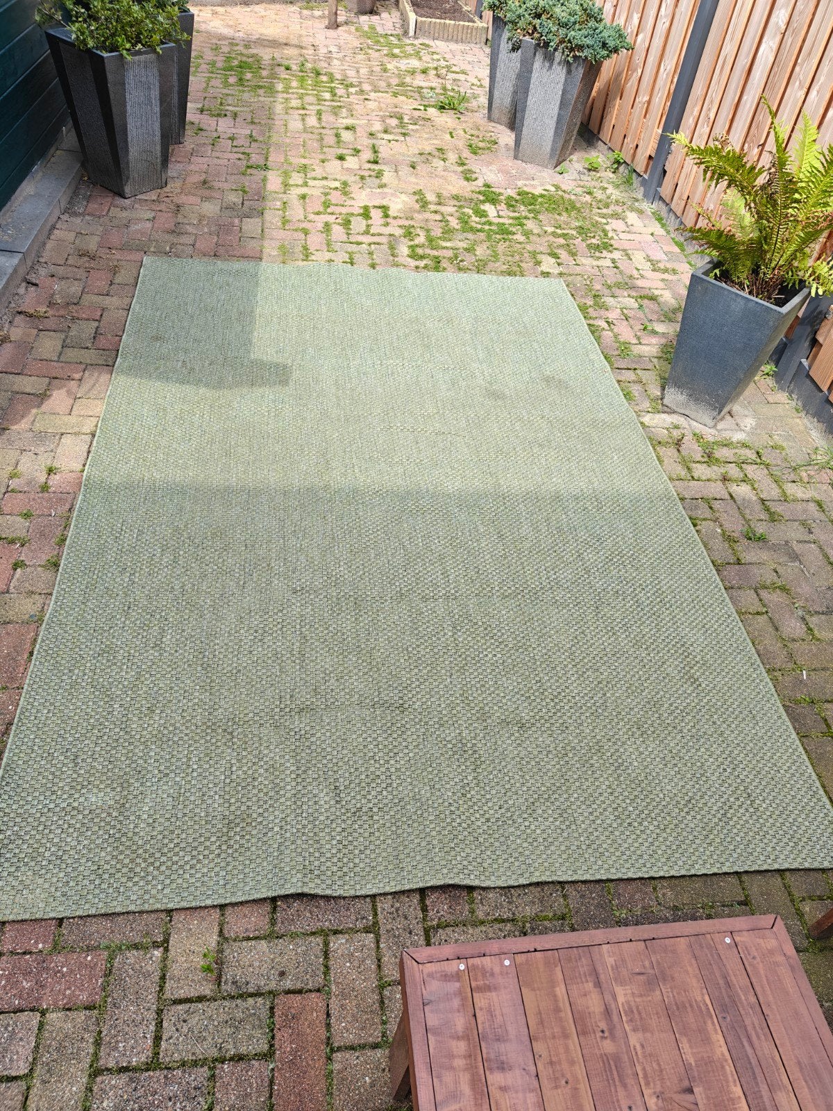 IKEA Morum Vloerkleed - Groen (200x300 cm), Gebruikt, 200 cm of meer, Ophalen of Verzenden, 200 cm of meer