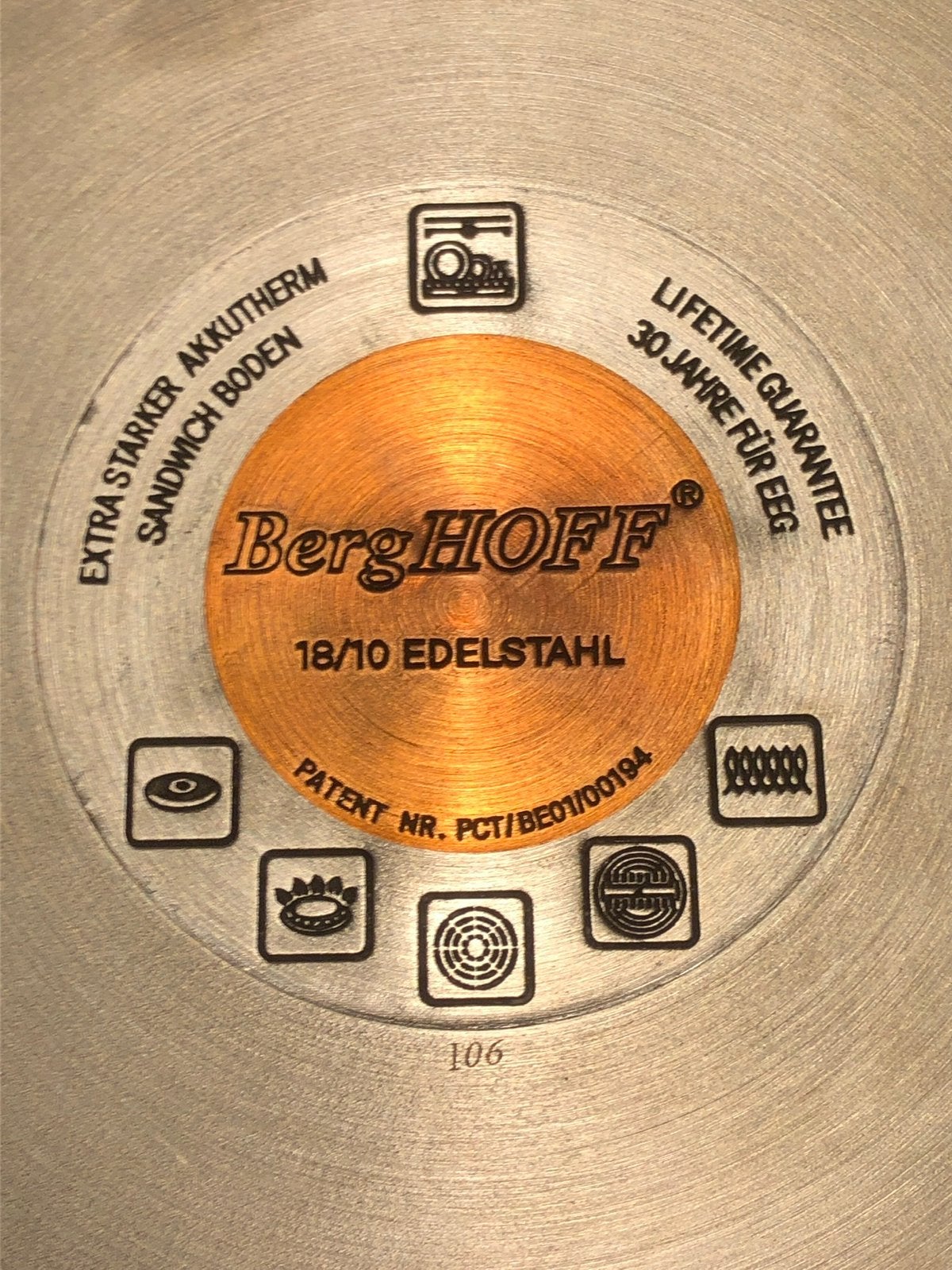t.k.Berghoff Germany kookpan fonduepan 20cm INDUCTIE NIEUW, Ophalen of Verzenden, Nieuw, Rvs