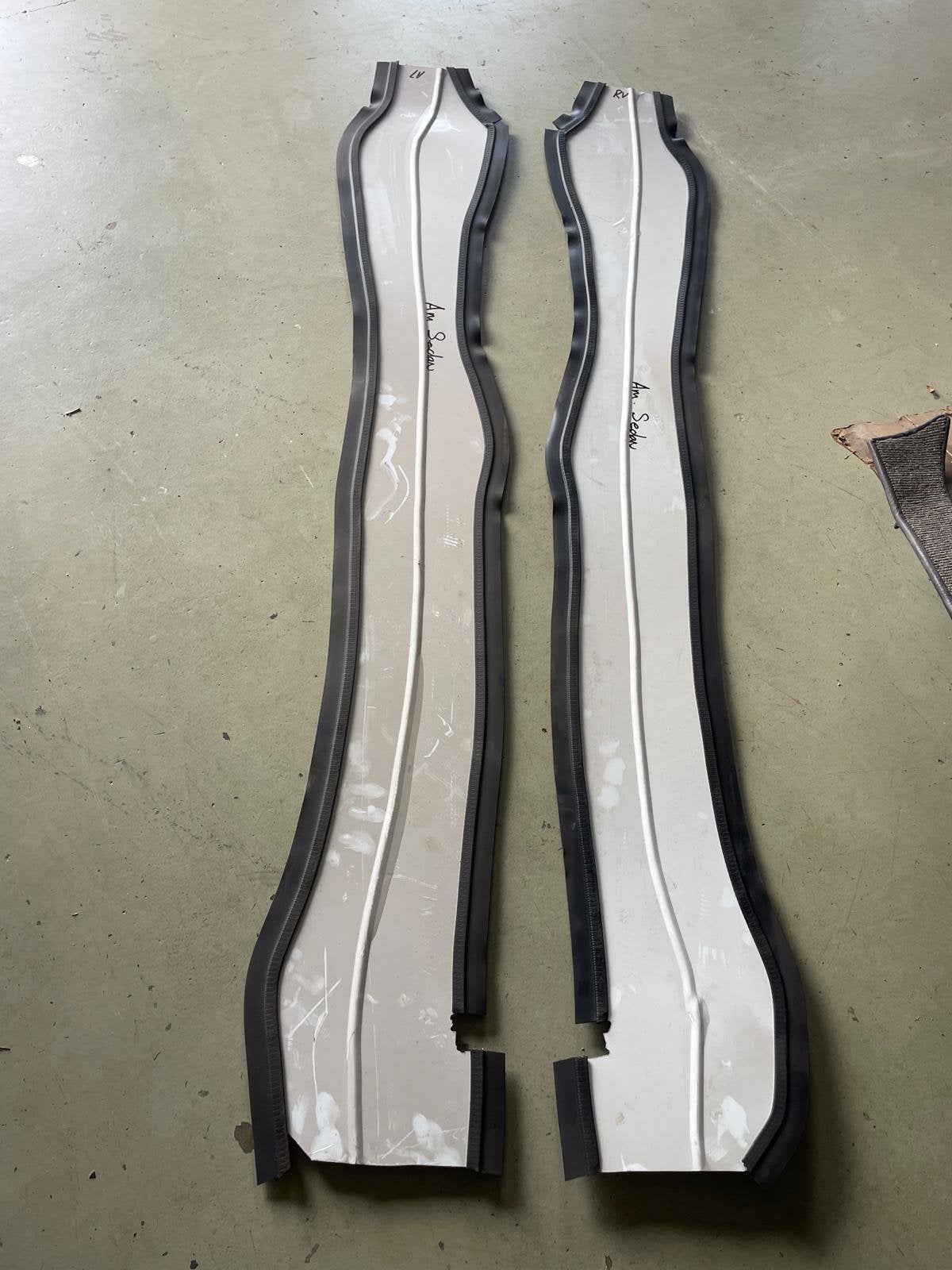 Binnenschermset aluminium achter Volvo Amazone 120 en 130, Ophalen, Gebruikt, Links, Bumper