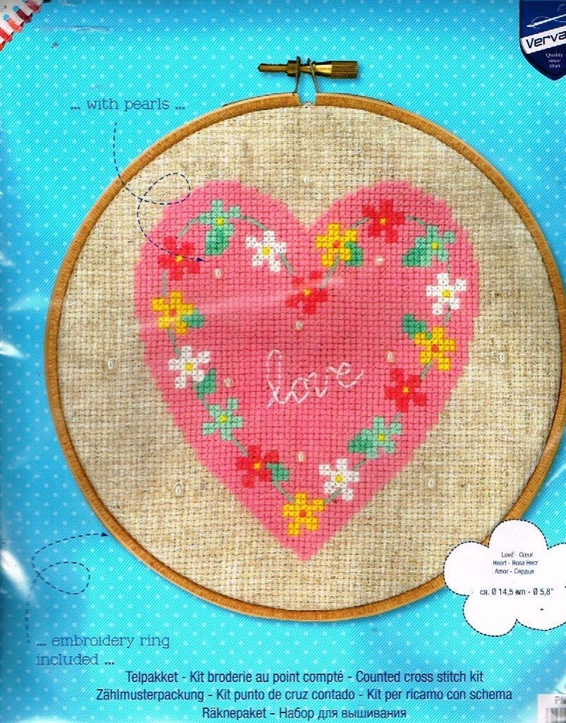 Cado vervaco borduurpakket, LOVE oude prijs, Ophalen of Verzenden, Nieuw, Handborduren, Borduurpakket