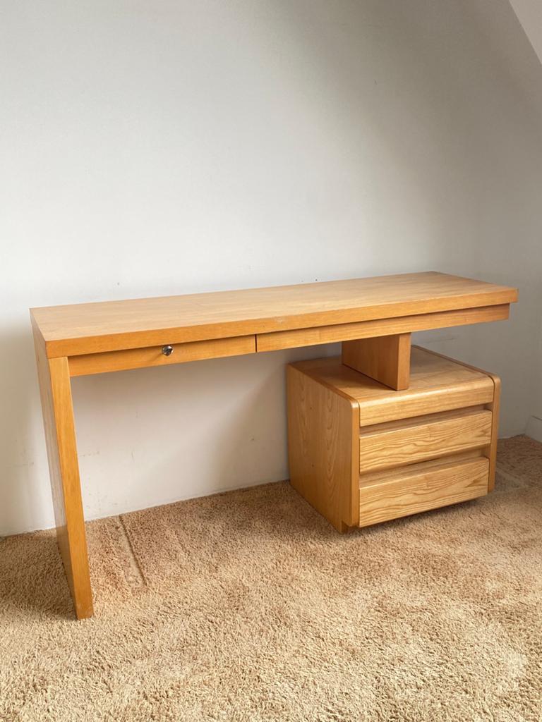 Vintage Bureau 1970’s Moser Germany, Huis en Inrichting, Bureaus, Ophalen, Gebruikt, Bureau-kast combinatie