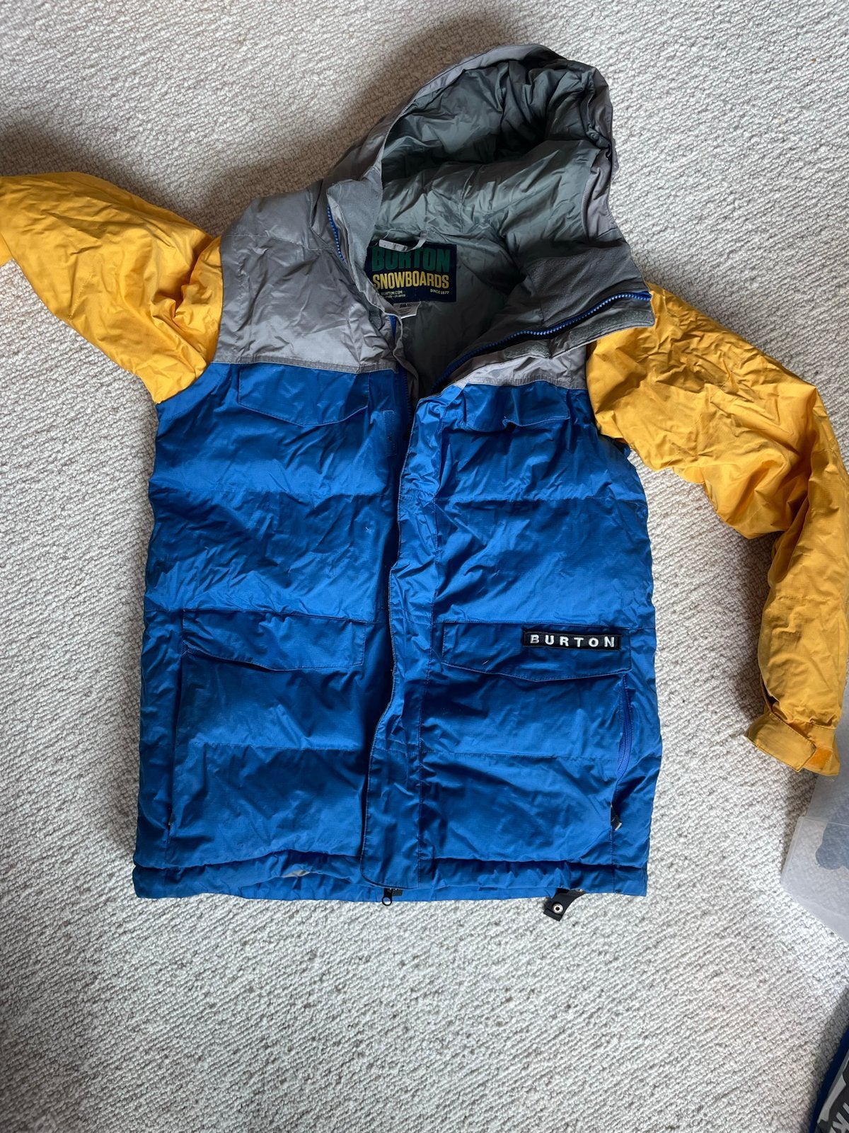 Burton Snowboardjas - Blauw, Geel, Grijs, Ophalen, Gedragen, Overige maten, Jack