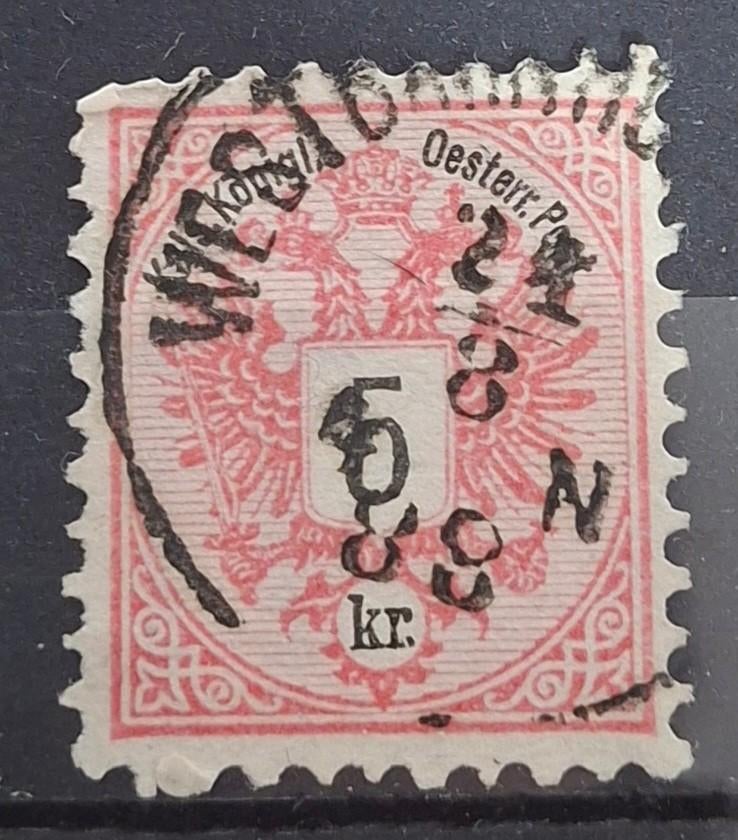 Oostenrijk Adelaar Postzegel (B1-P2), Ophalen of Verzenden, Gestempeld