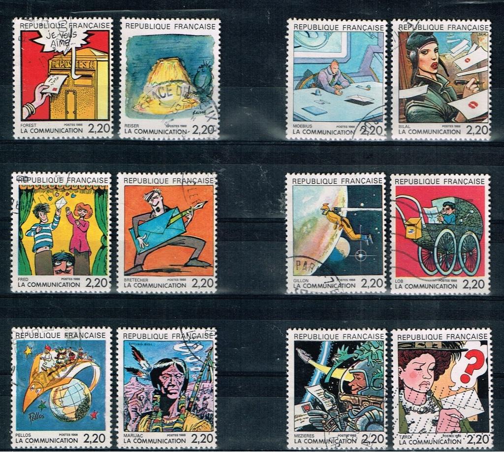 Postzegels uit Frankrijk - K 5785 - communicatie, Verzenden, Gestempeld