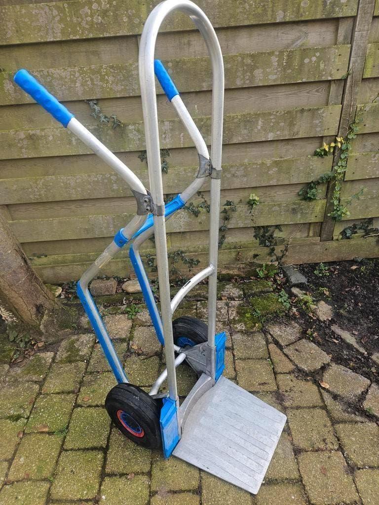 Aluminium professionele steekwagen Expresso 130 cm hoog, 100 liter of meer, Ophalen, Zo goed als nieuw, Steekwagen