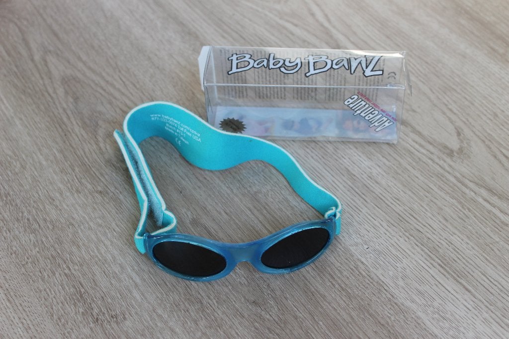 Baby Benz blauwe zonnebril 0 tot 2 jaar, Ophalen, Zo goed als nieuw, Baby Benz