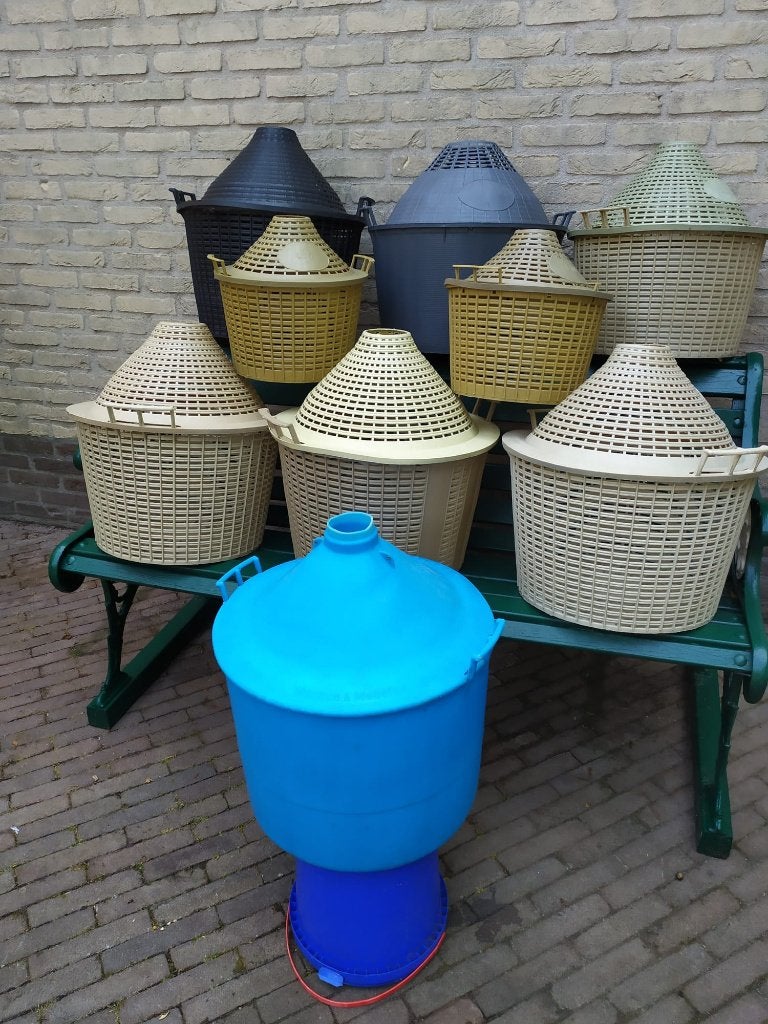 Flesmanden., Ophalen, Zo goed als nieuw, Kunststof, Herbruikbaar