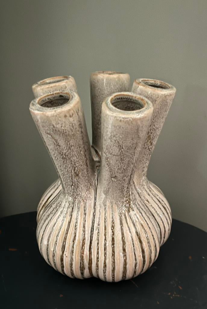 Tulpenvaas, Huis en Inrichting, Woonaccessoires | Vazen, Ophalen, Zo goed als nieuw, Overige kleuren, Glas