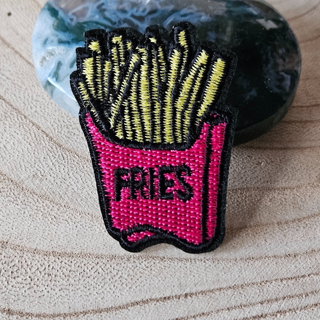 Strijk embleem Iron on Patch applicatie Frietjes