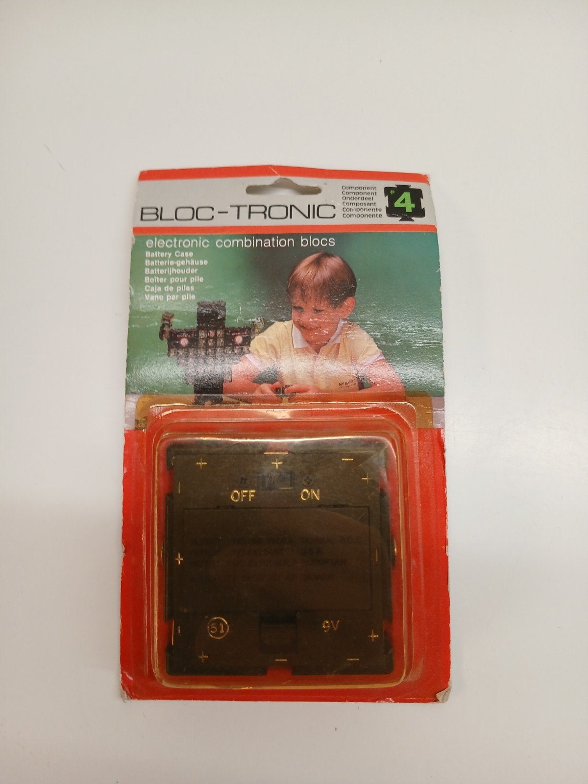 bloc-tronic batterijhouder contact-connect jaren 80, Ophalen of Verzenden