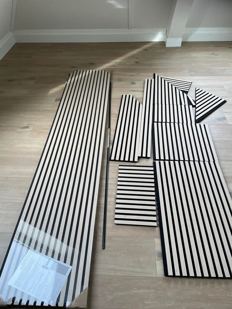 2+ lattenwand licht eiken 260x52,6 cm 2 in verpakking, Ophalen of Verzenden, Nieuw