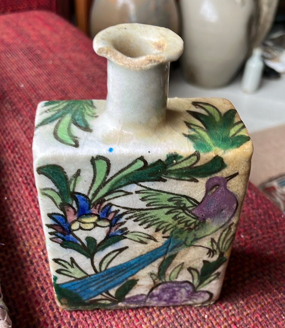 Antiek Perzische Fles - Qajar Dynastie, Ophalen of Verzenden