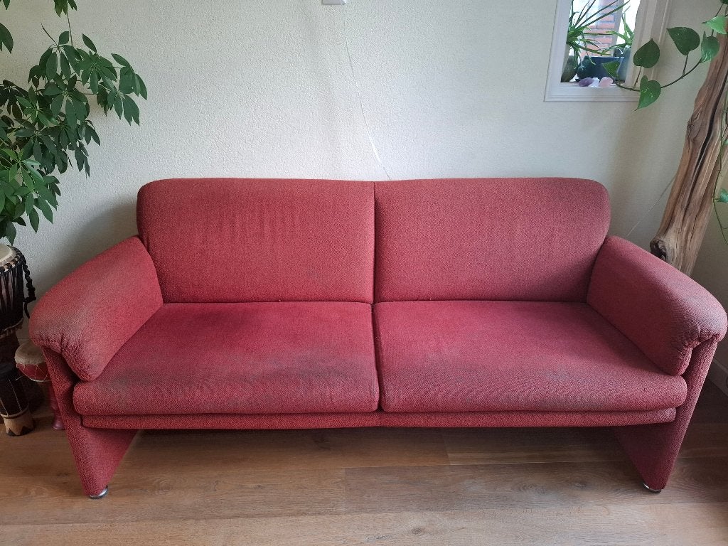 Gratis rode bank, Ophalen, Gebruikt, Tweepersoons, 75 tot 100 cm