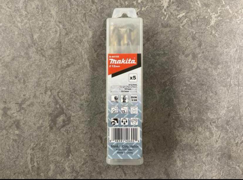 Partij metaalboren 12mm HSS-TIN, Makita, Makita, Nieuw, Makita