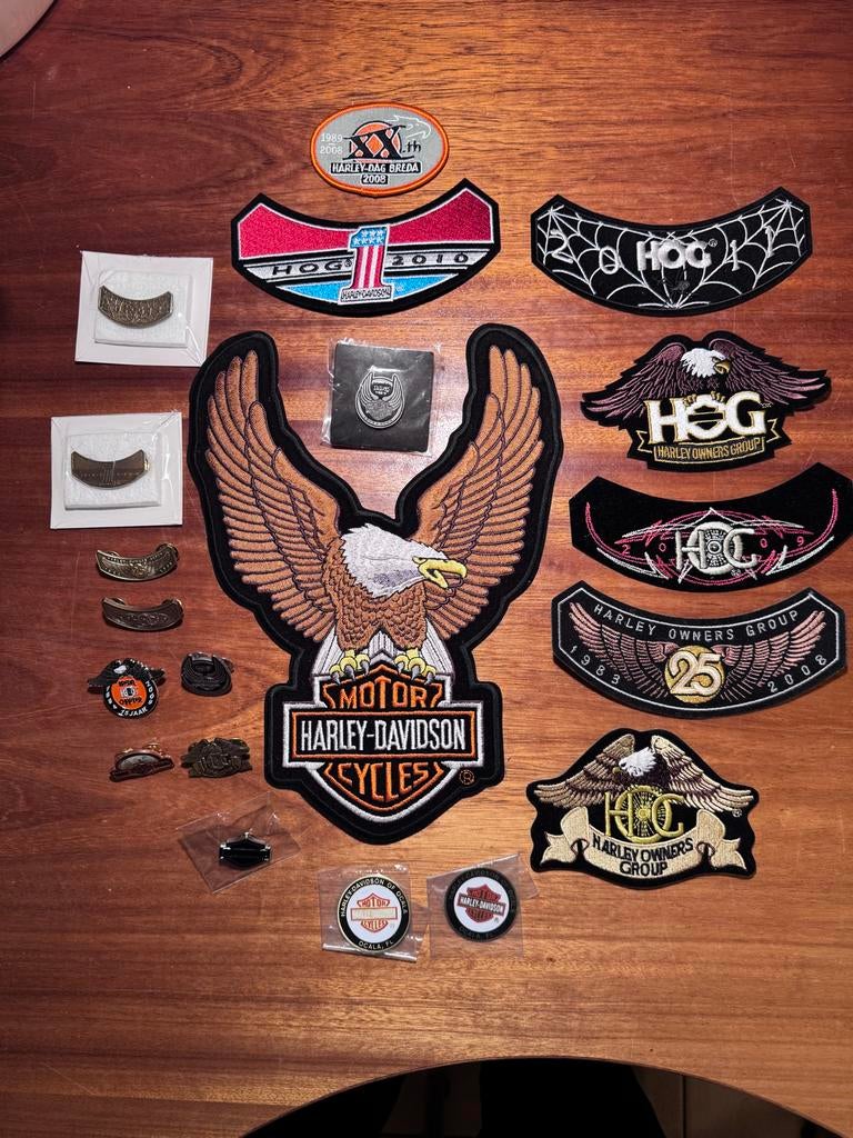 Diverse Harley Davidson Patches en Spelden Collectie, Ophalen of Verzenden, Nieuw