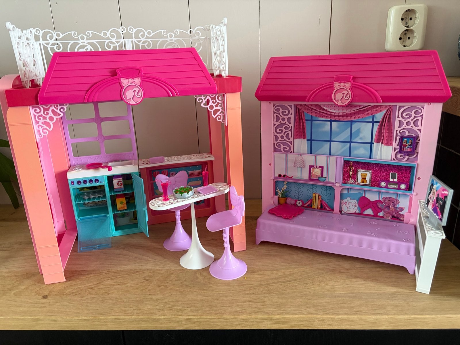Barbie Huis met Meubels en Accessoires, Kinderen en Baby's, Speelgoed | Poppen, Ophalen of Verzenden, Gebruikt, Barbie