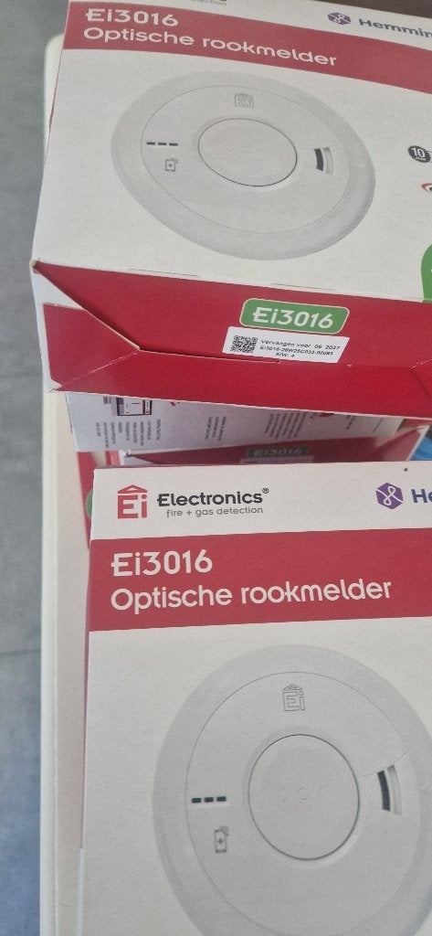 8 rookmelders Electronics Ei 3016, Ophalen, Nieuw, Detector, Sensor of Melder, Rook