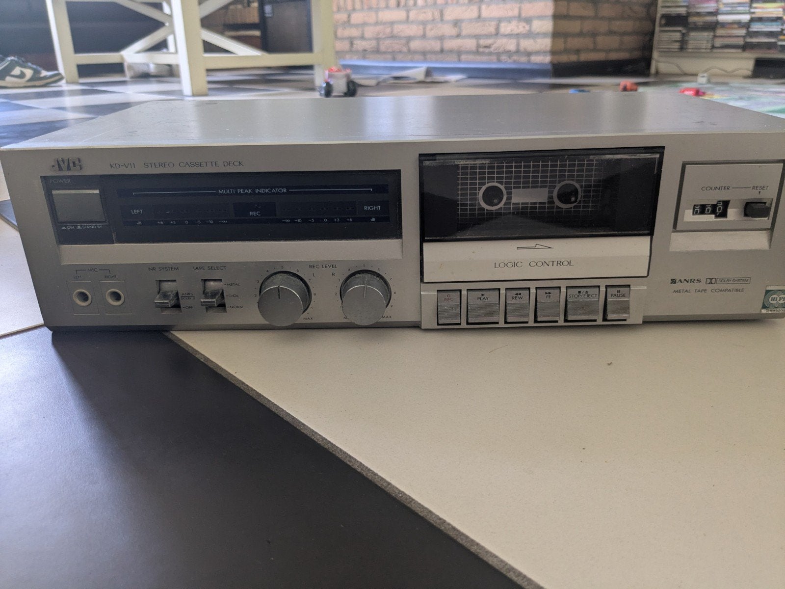JVC KD-V11E Stereo Cassettedeck - Vintage Hifi, Ophalen, Enkel, JVC, Tiptoetsen