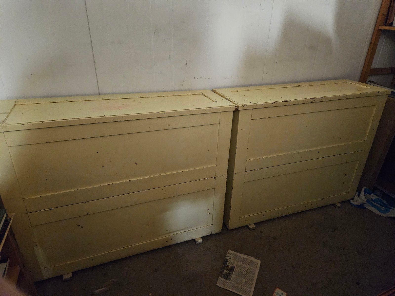 Schilderij /schoolplaten opbergkist, Ophalen