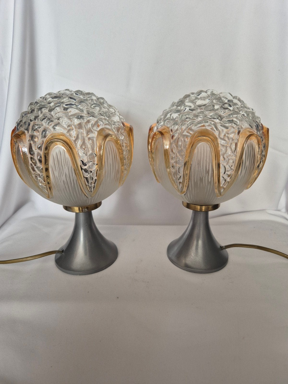 Set van 2 Vintage Richard Essig Tafellampen, Jaren '70, Ophalen of Verzenden