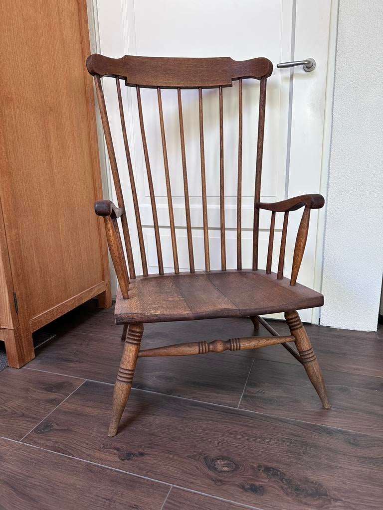 Vintage spijlenstoel, Antiek en Kunst, Ophalen