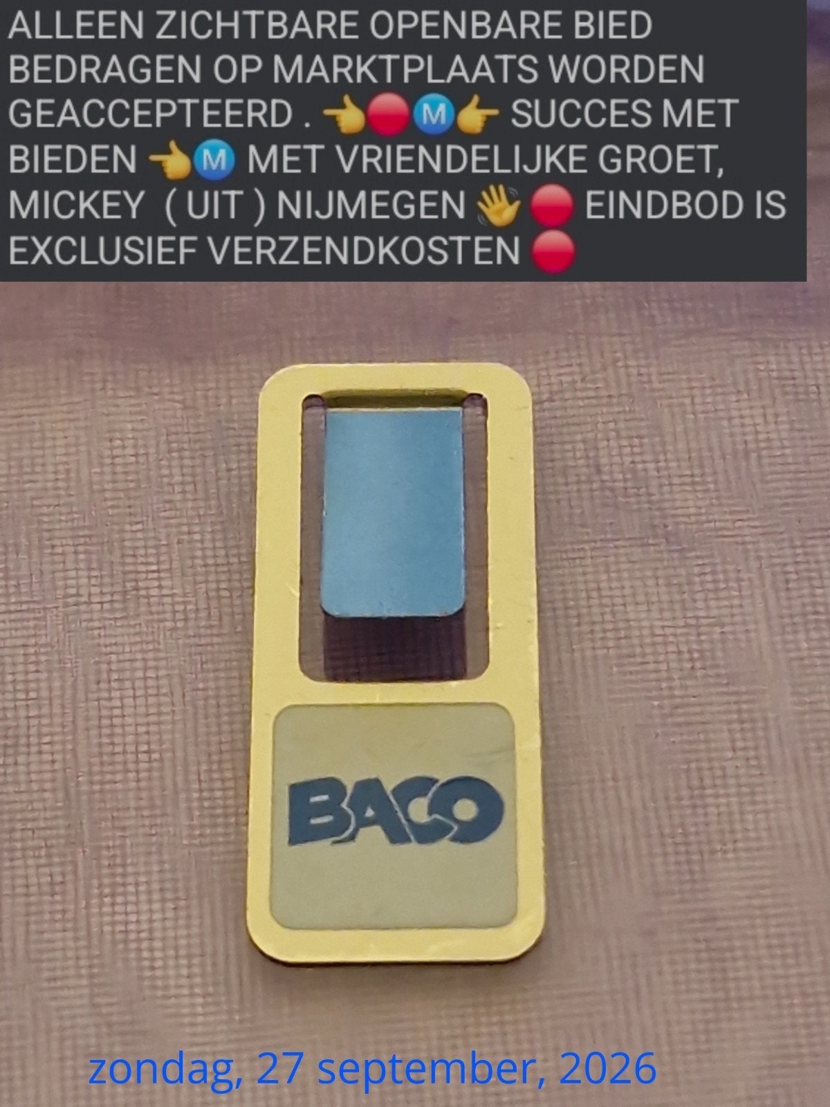 baco: PAPERCLIP, Verzamelen, Verzenden